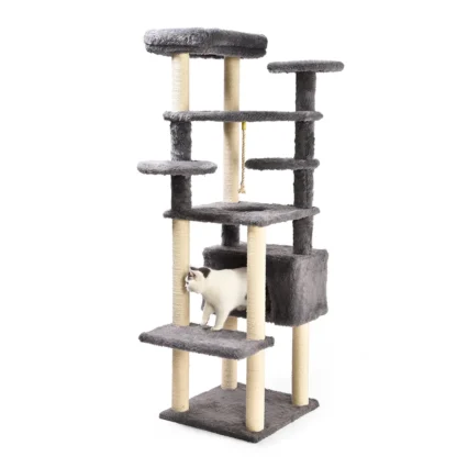 73 Inch Cat Tree Customized Extra Tall Plush Cat Tree Condo