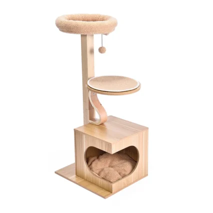 2 Tier Cat Condo Best Wood Cat Furniture