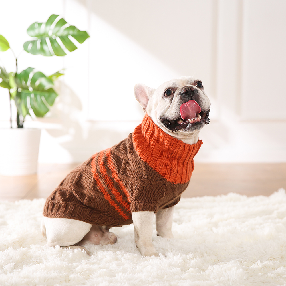 Fall Dog Sweater OEM Large Dog Clothes - Image 4