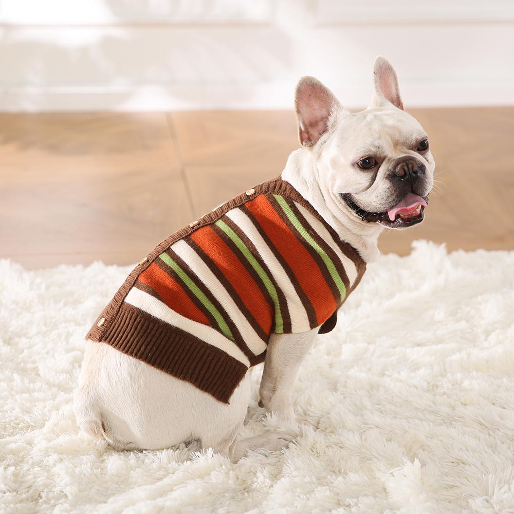 Dog Striped Sweater Wholesale Puppy Dog Clothes - Image 6