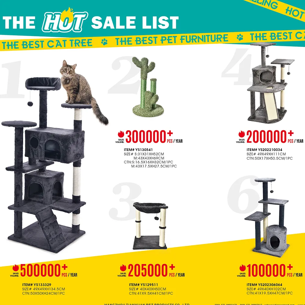 Large Cat Tower Scratching Post Hot Sales Best Cat Tree House - Image 6