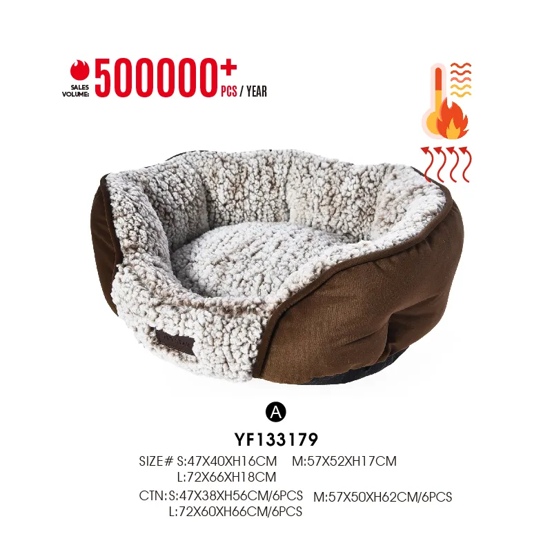 Self-Warming Pet Bed Bolster Hot Selling Cat Dog Heated Pet Beds - Image 3