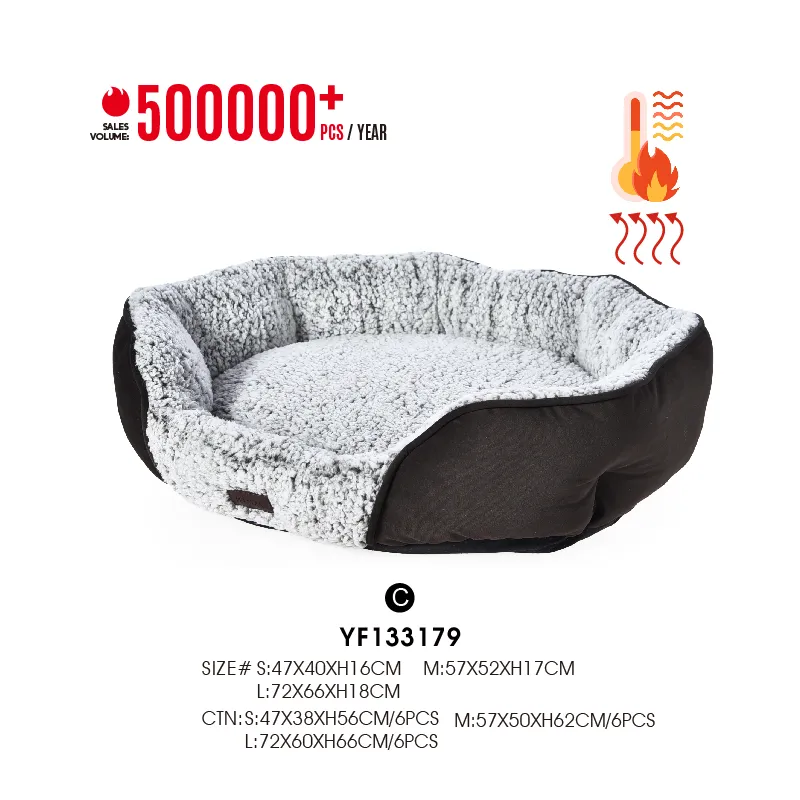 Self-Warming Pet Bed Bolster Hot Selling Cat Dog Heated Pet Beds - Image 4
