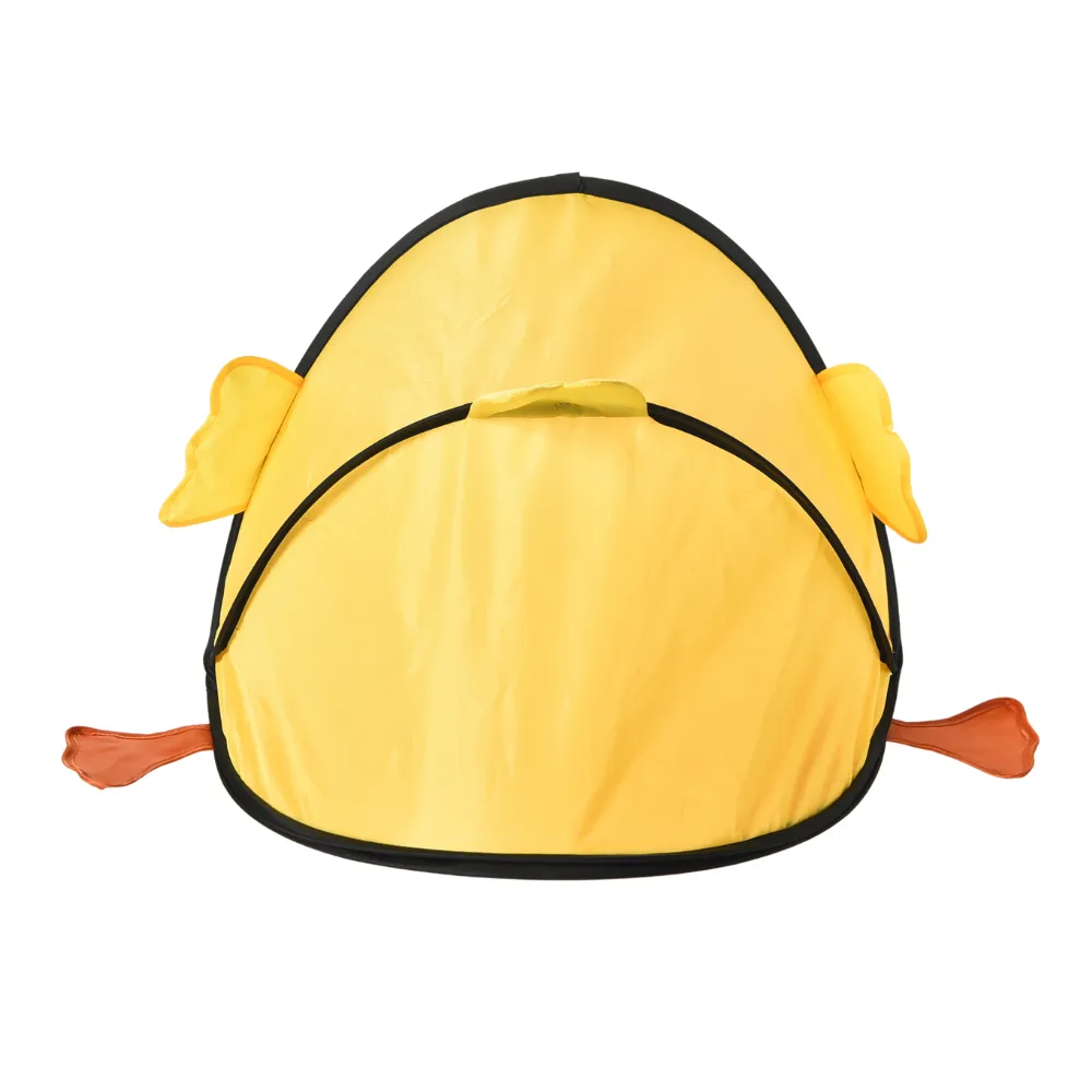 Cat Toy Tunnel Cute Fun Yellow Duck Shape Portable Foldable Pet Cat Tunnels - Image 3