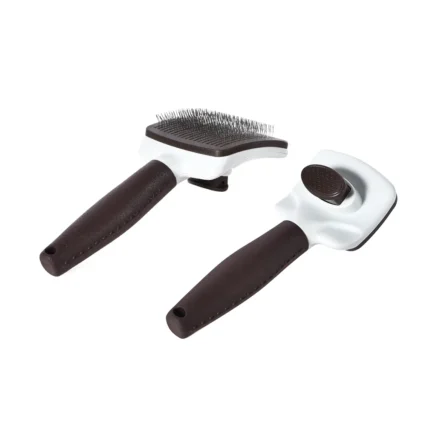 Dog Slicker Brush Pet Hair Grooming One Click Self Cleaning Dog Brush