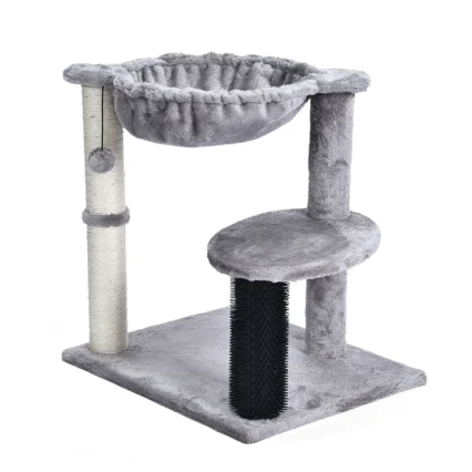 Cat Scratching Tree Hammock Play Ball Sisal Pet Kitten Cat Tower Tree