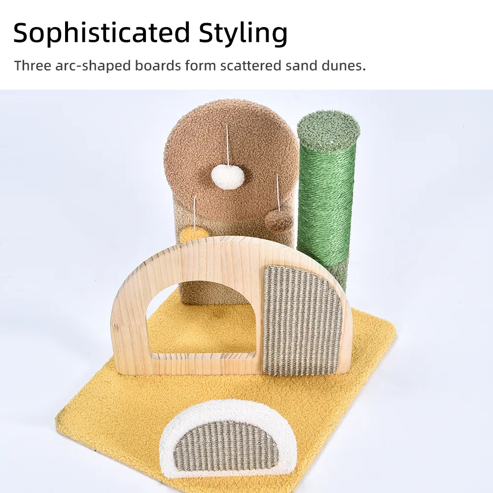 Unique Cat Tree Cat Scratch Pad Plush Toy Small Modern Designer Cat Tower - Image 5