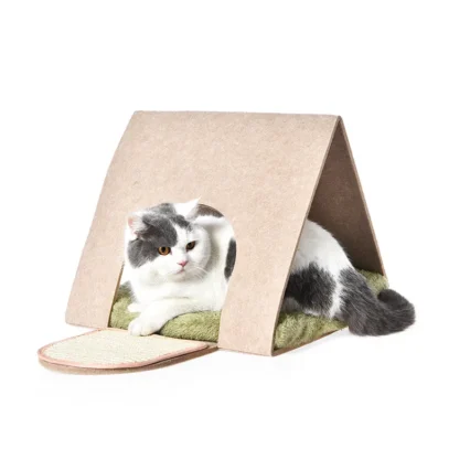 Felt Cat Bed Removable Cozy Cat Bed