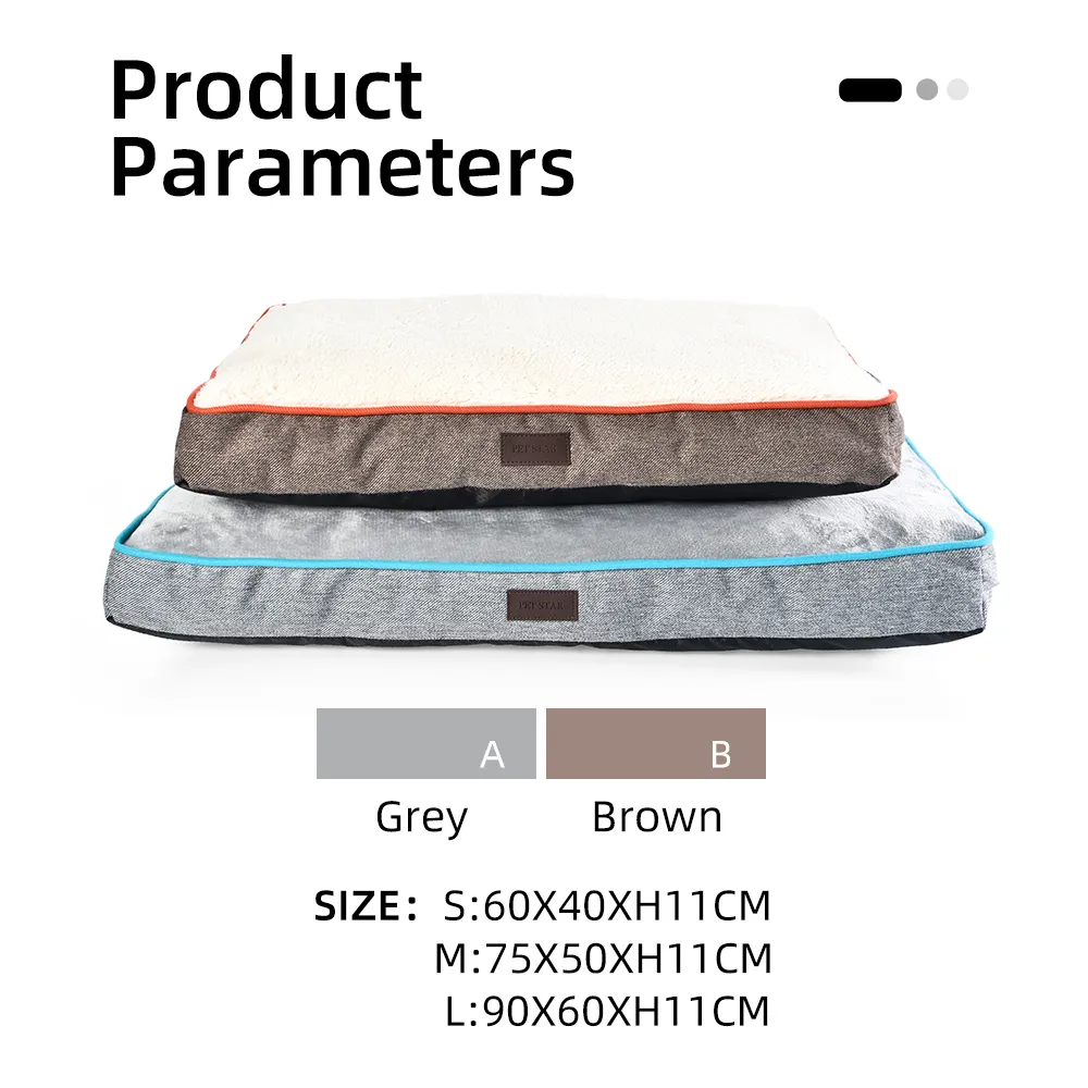 Flannel Pet Bed Warm Removable Washable Waterproof Pet Bedding Dog Bed - Image 3