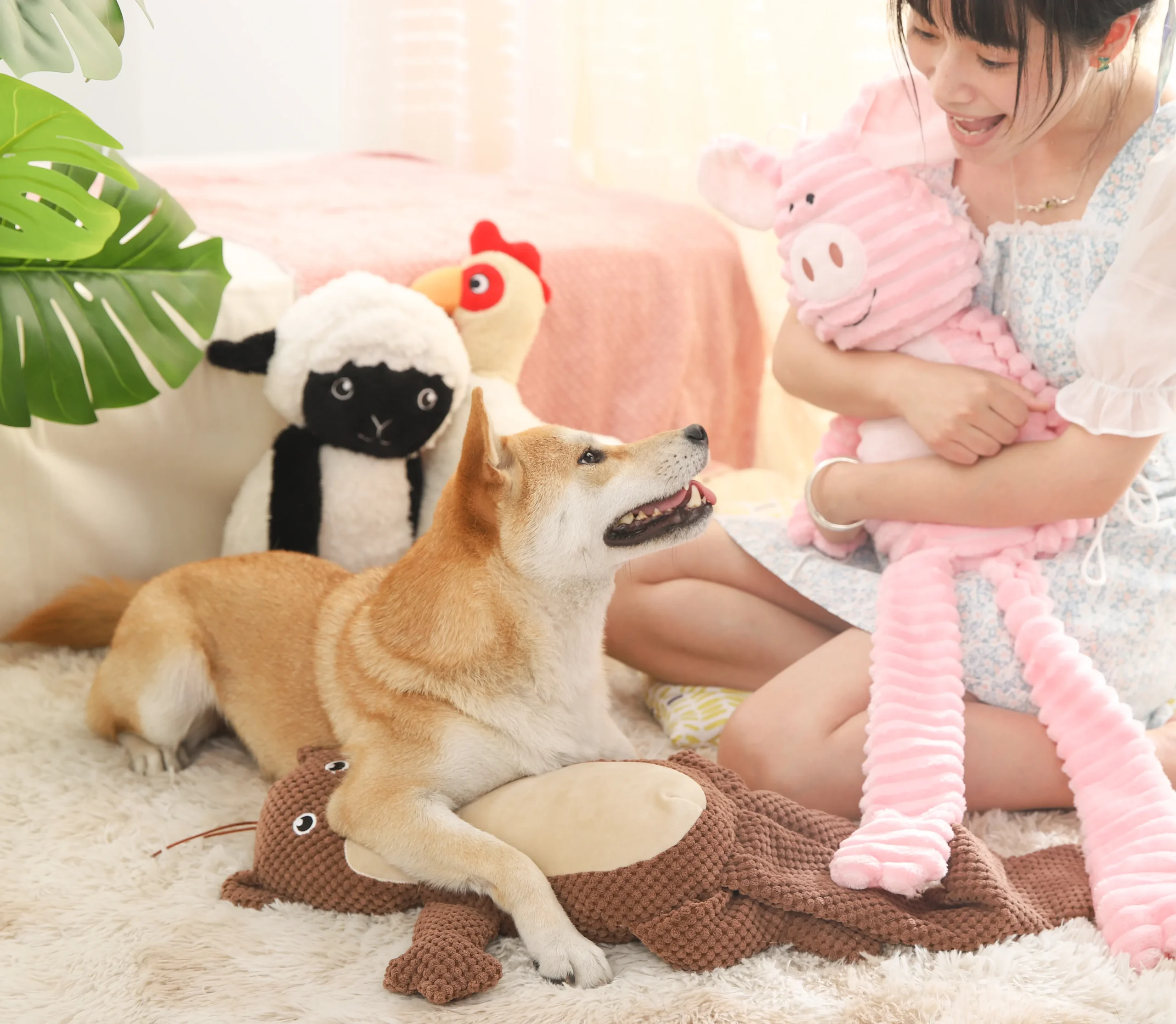 Extra Large Plush Dog Tug Toys Jumbo Style With Long Leags - Image 4