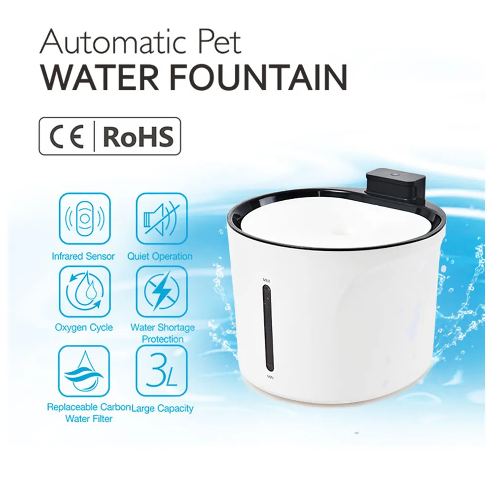 Pet Water Fountain Oxygen Cycle Electronic Dog Cat Automatic Pet Water Fountain - Image 2