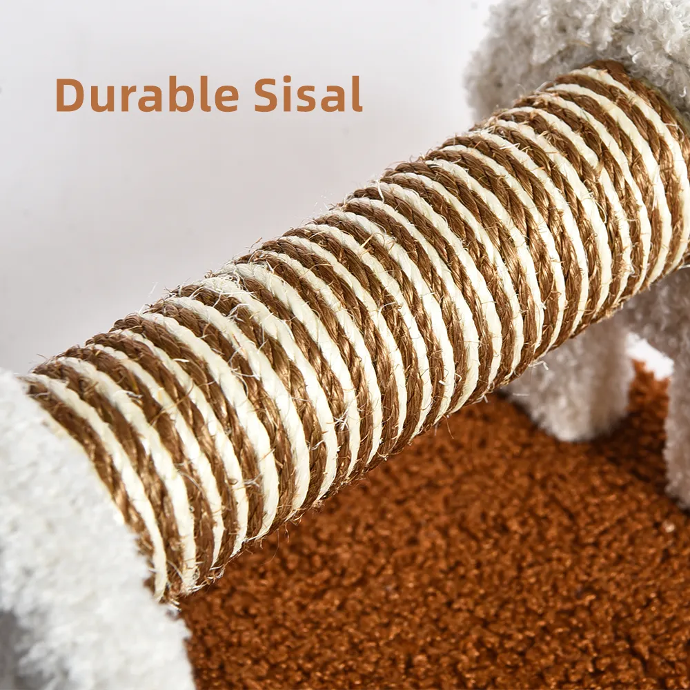 Cat Tree Scratch Post Animal Shape Kitty Toy Small Sisal Cat Scratcher Post - Image 4