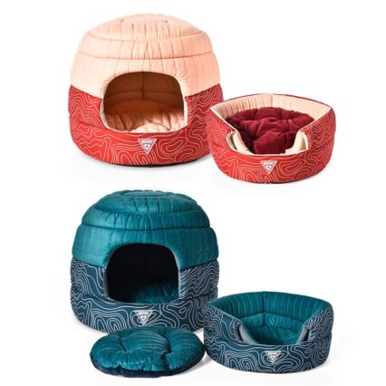 Recycled Cat Beds 2 In 1 Eco Friendly Recycle PET Fabric Pet Cat Cave Beds