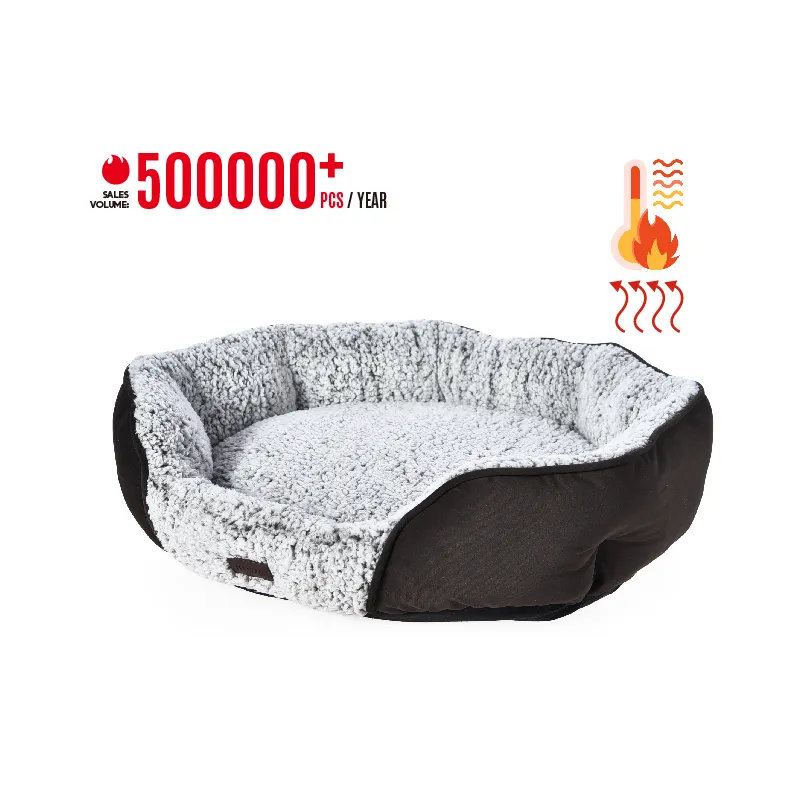Self-Warming Pet Bed Bolster Hot Selling Cat Dog Heated Pet Beds