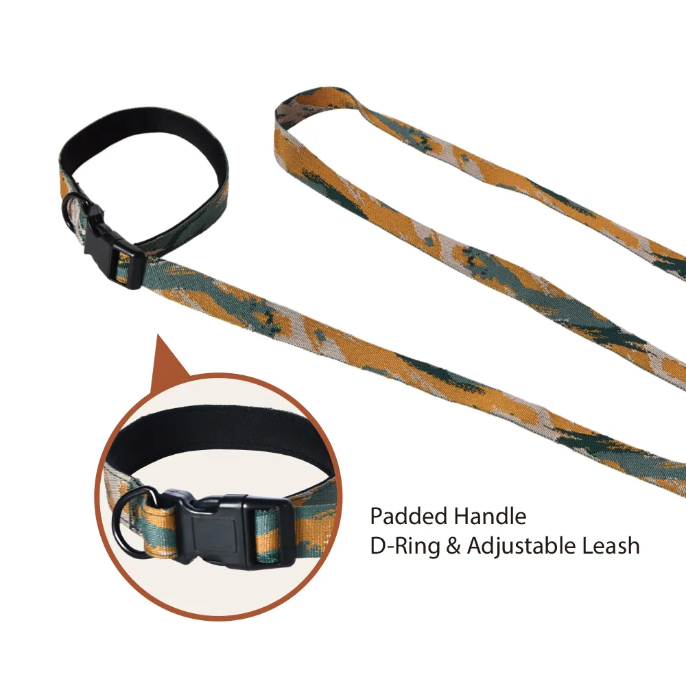 Dog Leash Collar Set Outdoor Travel Multi-Purpose Adjustable Pet Leash Collar - Image 4