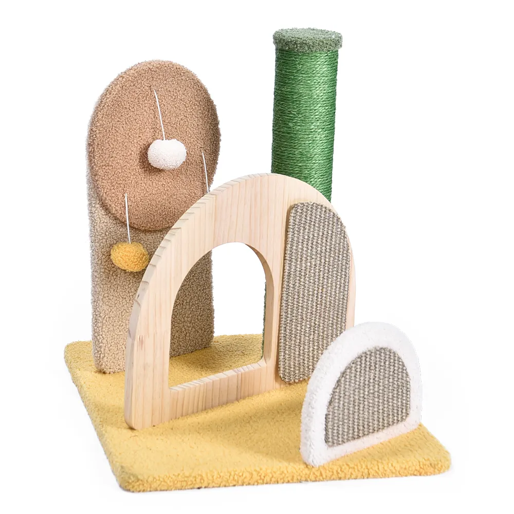 Unique Cat Tree Cat Scratch Pad Plush Toy Small Modern Designer Cat Tower
