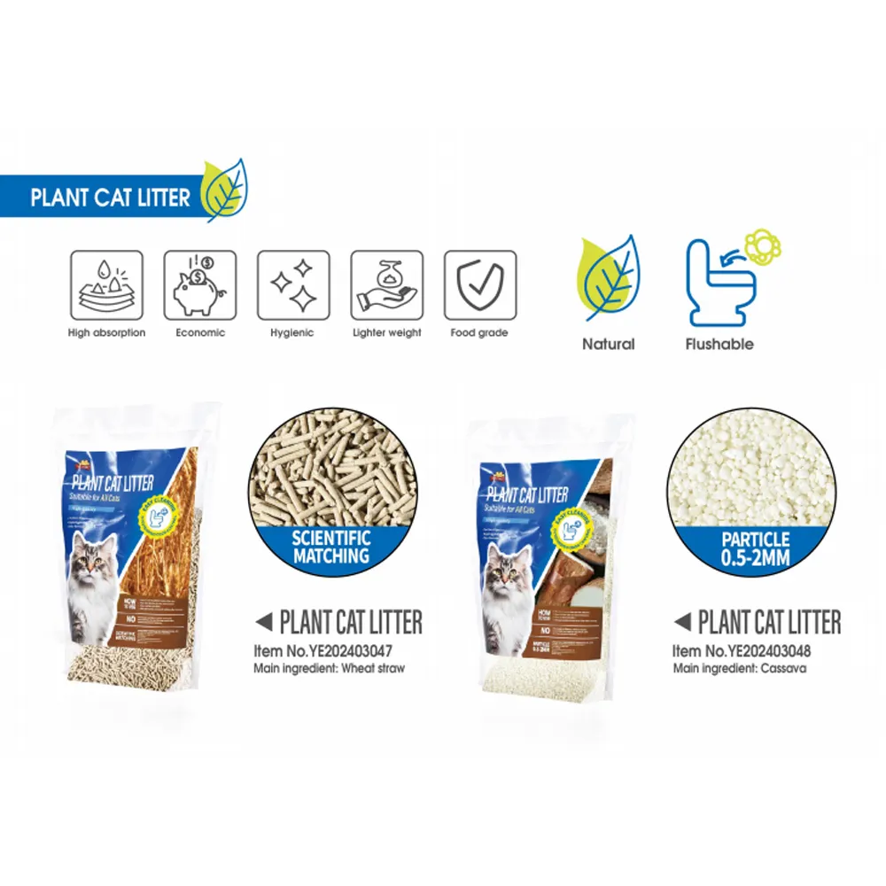 Wheat Straw Cat Litter Plant Biodegradable Cat Litter - Image 6
