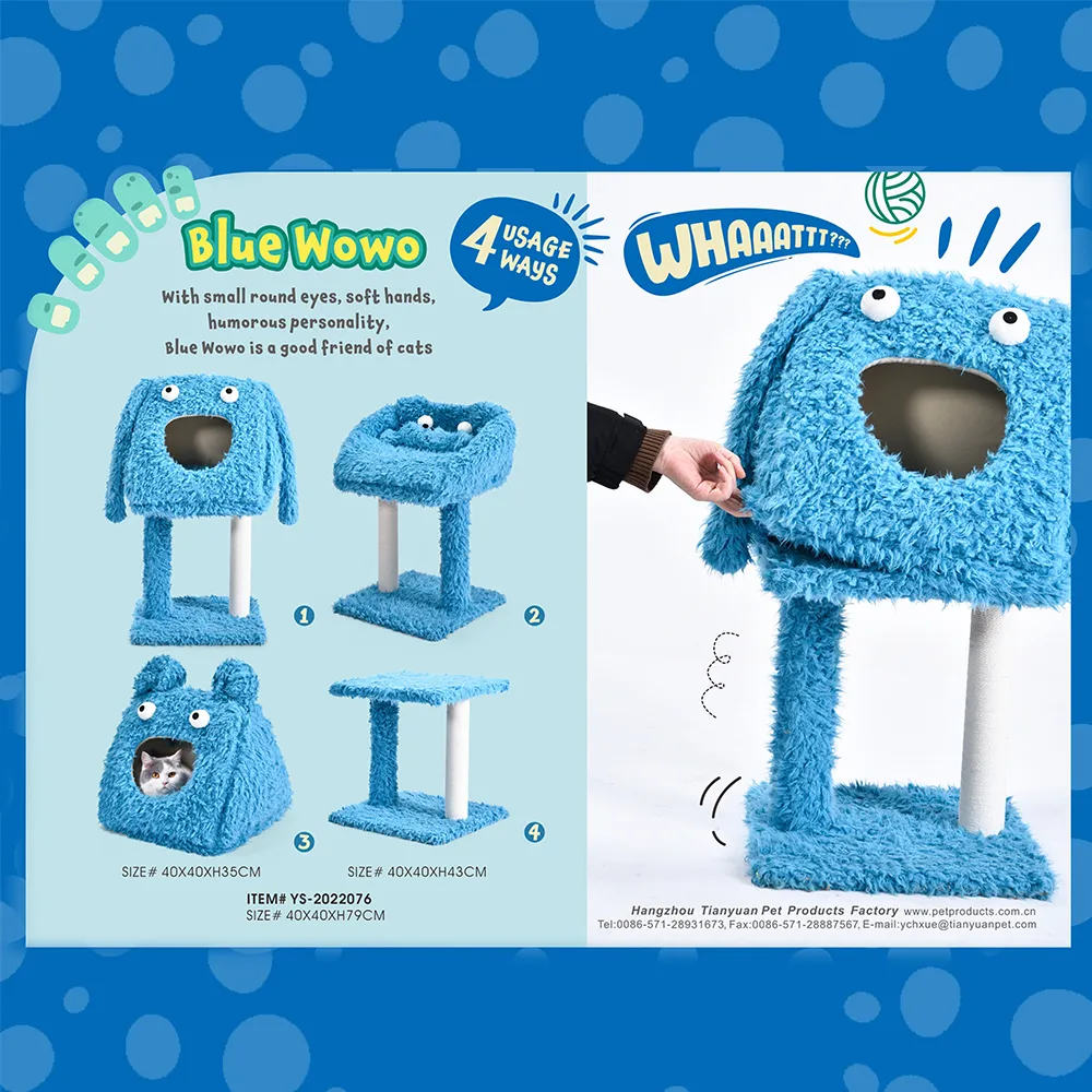 Monster Cat Tree Kitten Deformable Detachable Funny Design Cute Cat Trees - Image 6