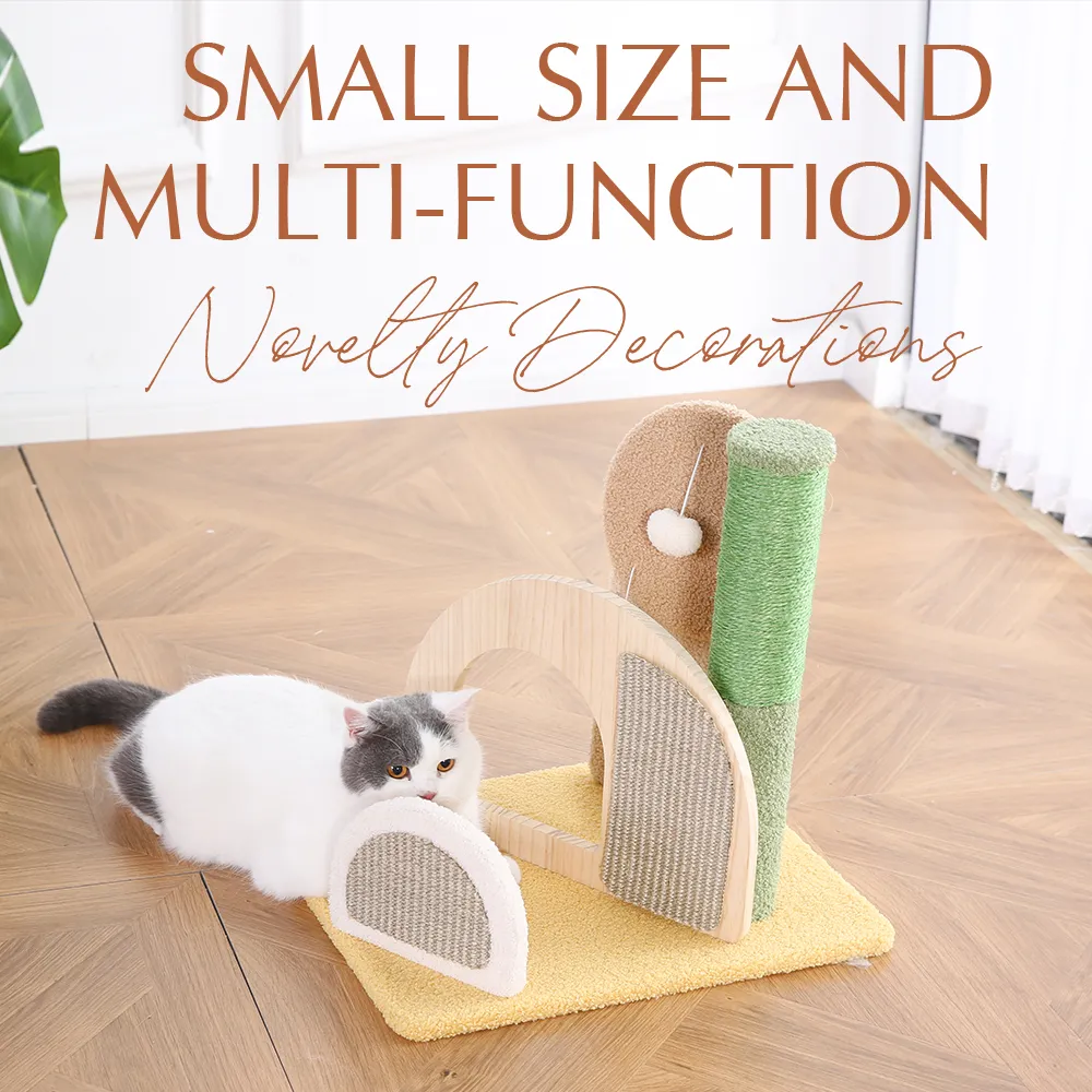 Unique Cat Tree Cat Scratch Pad Plush Toy Small Modern Designer Cat Tower - Image 2