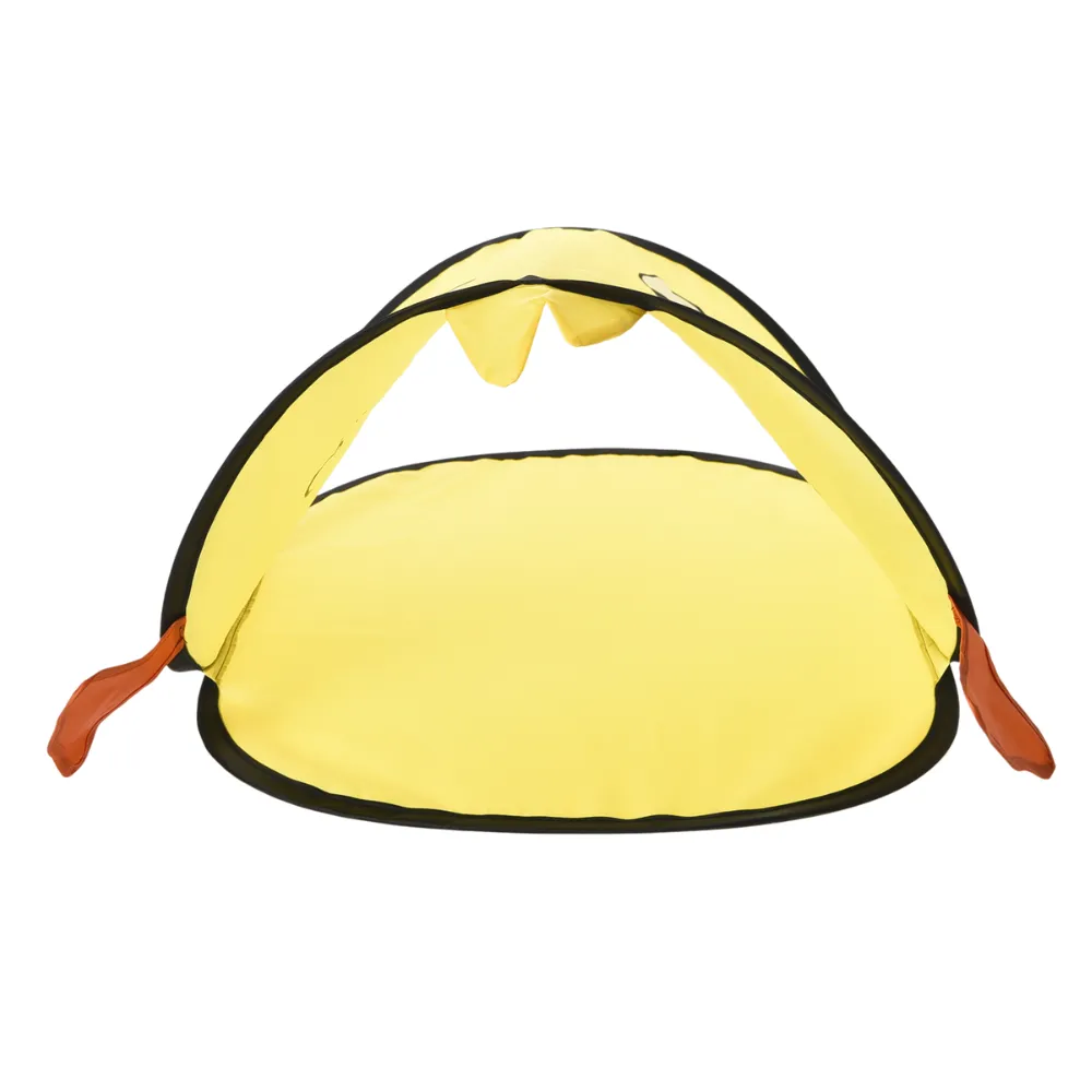 Cat Toy Tunnel Cute Fun Yellow Duck Shape Portable Foldable Pet Cat Tunnels - Image 5