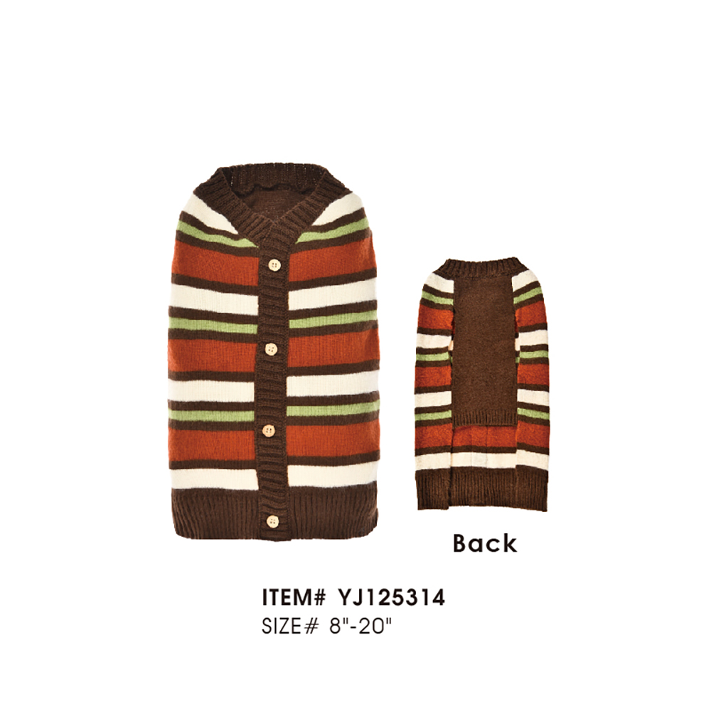 Dog Striped Sweater Wholesale Puppy Dog Clothes - Image 5