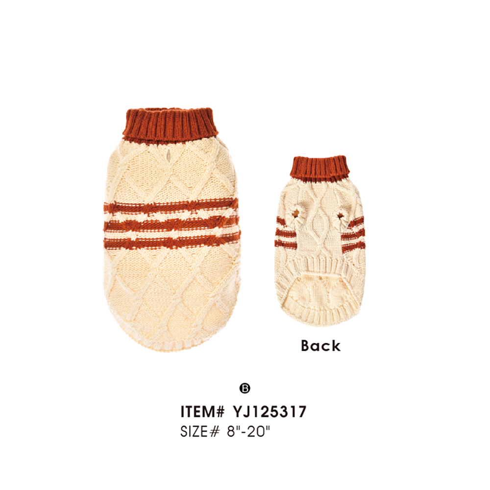 Fall Dog Sweater OEM Large Dog Clothes - Image 2