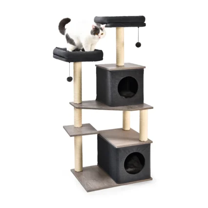 55 Inch Cat Tree Cheap Large Wooden Cat House