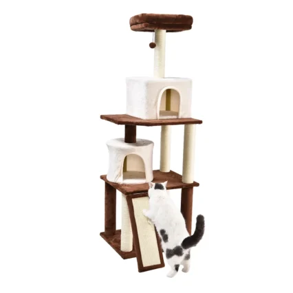 Large Cat Tree Condo 66 Inch Cat Climbing Tree House