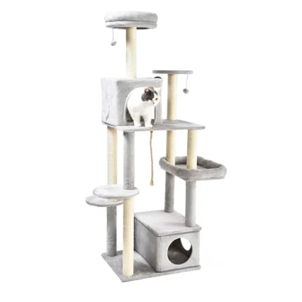 Large Cat Tree 70 Inch Cat Tower For Multiple Cats