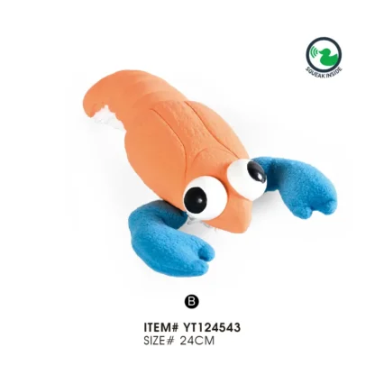 Durable Plush Latex Dog Toys Scorpion Design Squeaker Inside