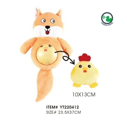 2 in 1 squeak dog toy heavy chewers for teeth