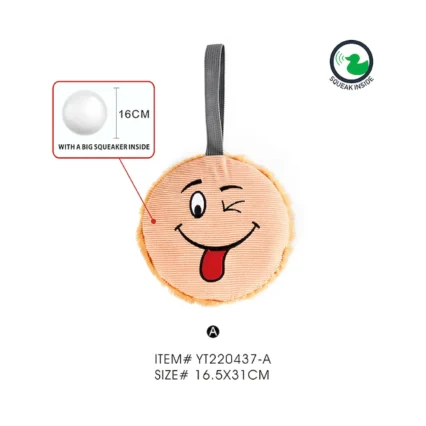Import Puppy Dog Toys Cute  Emoticon With Squeakers