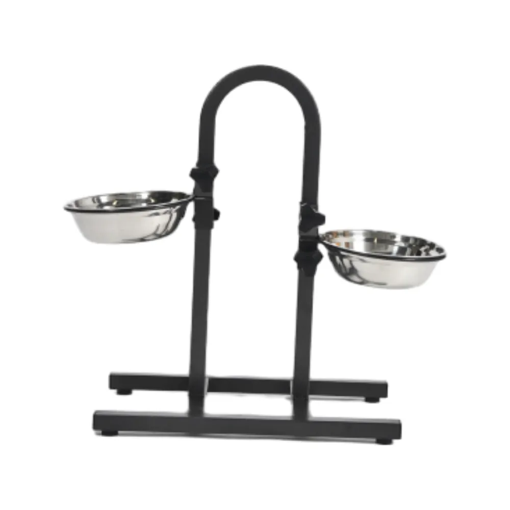 Custom Adjustable Height Dog Feeder Double Bowl - Image 5