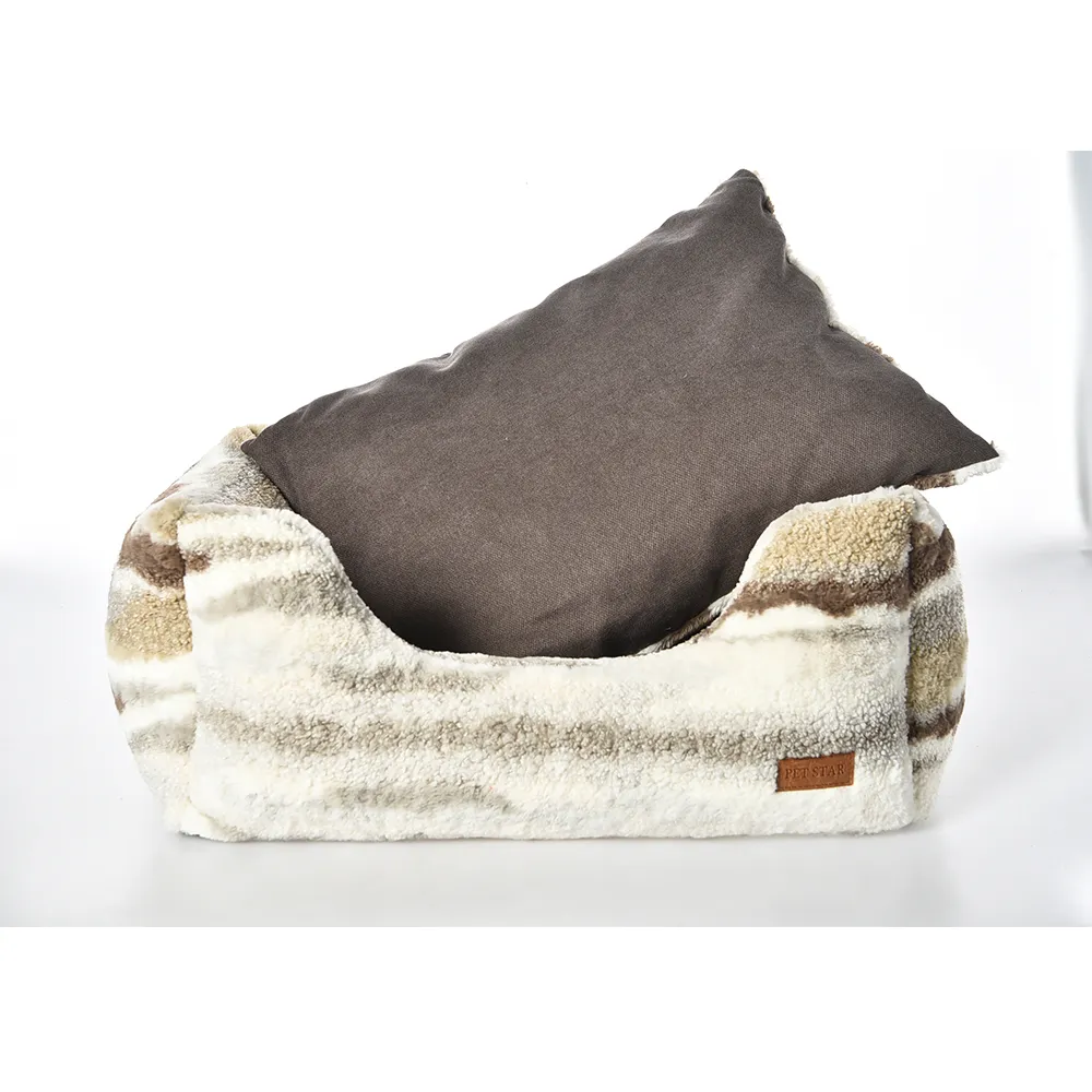 Chenille Pet Bed Best Comfy Plush Dog Beds - Image 4