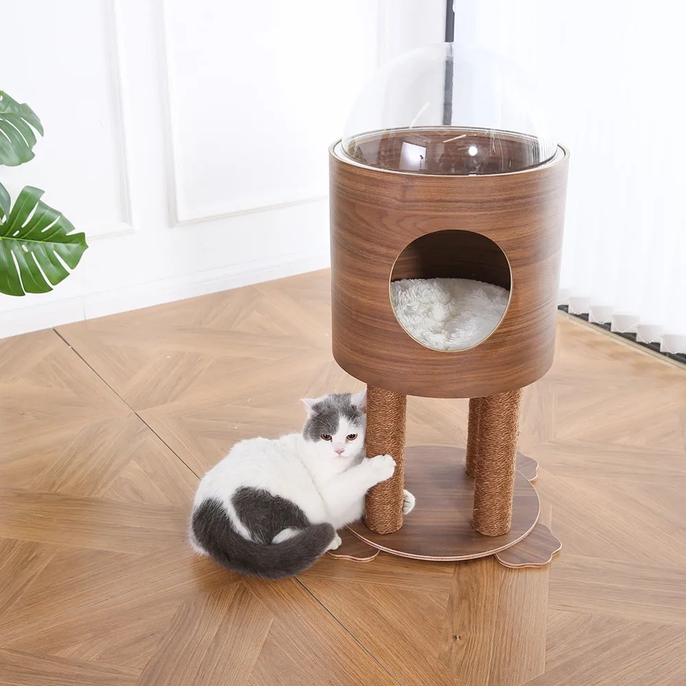 Modern Cat Tree Bubble Wood Cat Tower - Image 4