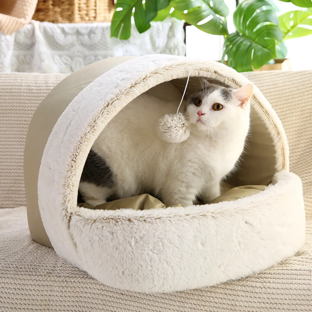 Cat Warm Beds Kitty Ball Cat Bed - Image 6