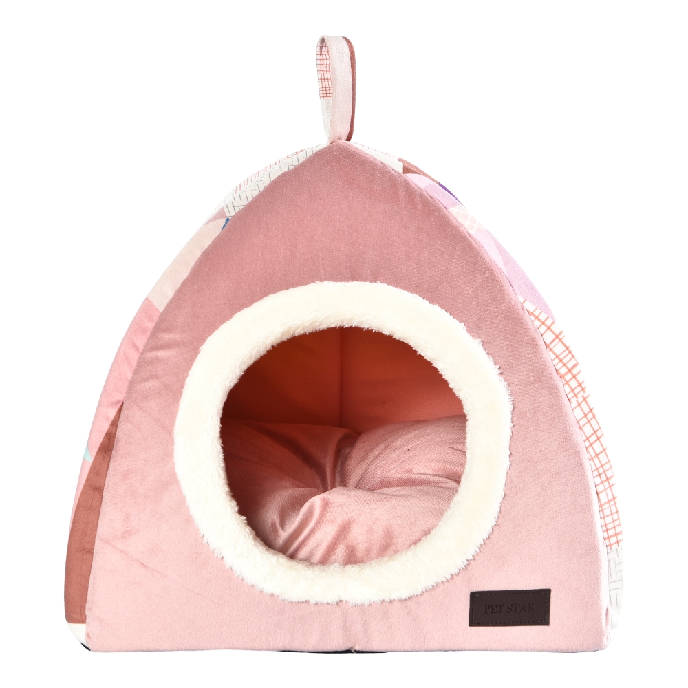 Cat Cave Pet Bed Soft Short Plush Dog Bed - Image 4