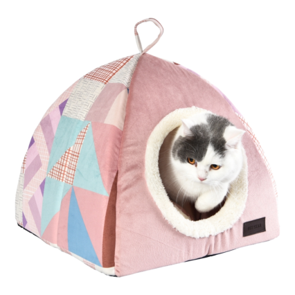 Cat Cave Pet Bed Soft Short Plush Dog Bed
