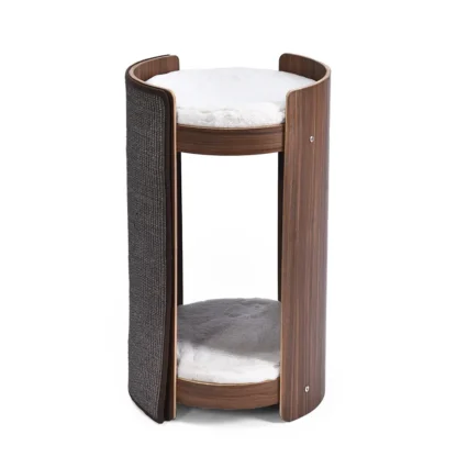 Cat Furniture Modern Wooden Footstool Cat Platform