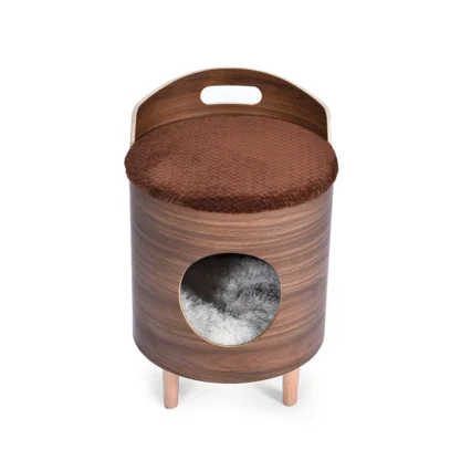 Cat House Footstool Wood Cat Houses Condo Furniture