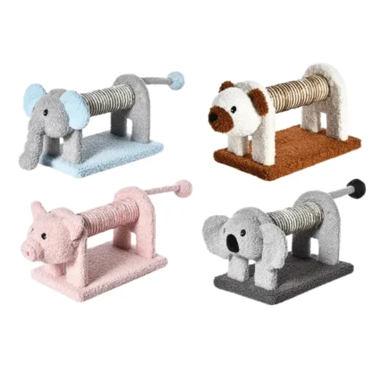 Cat Tree Scratch Post Animal Shape Kitty Toy Small Sisal Cat Scratcher Post
