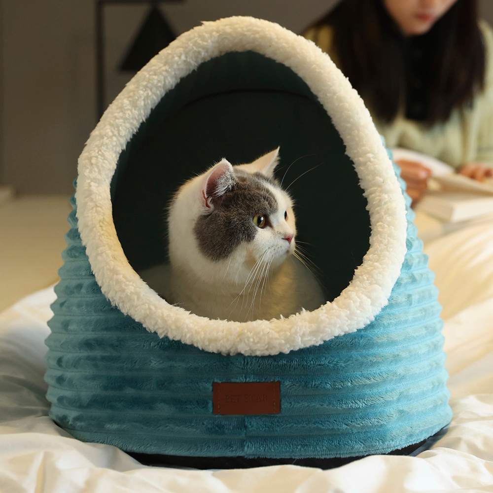 Pet Cave Dog Bed Soft Plush Pet Bed - Image 5