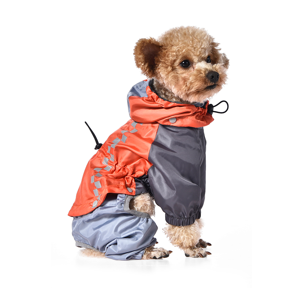 Dog Waterproof Jacket Reflective Dog Hoodie