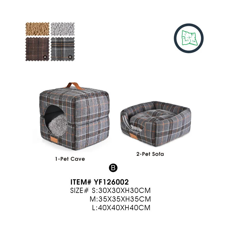 Elegant Quality Cat Bed Cozy Cave Pet Beds - Image 2