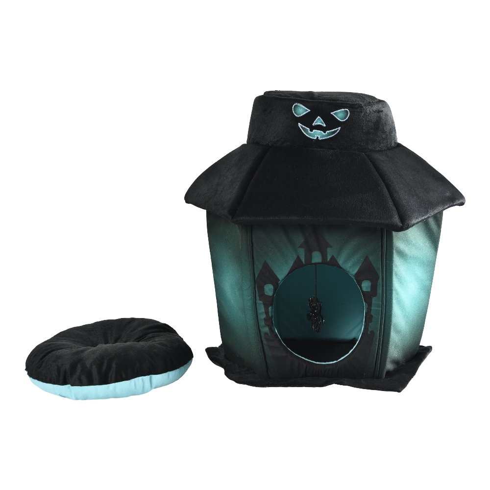 Black Cat Cave Halloween Pet Cave Bed - Image 5