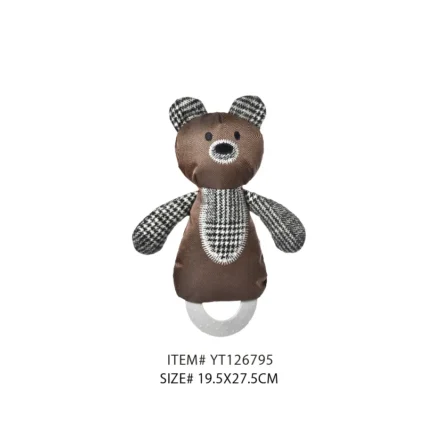 Custom Chewable Dog Toys Bear With Logo