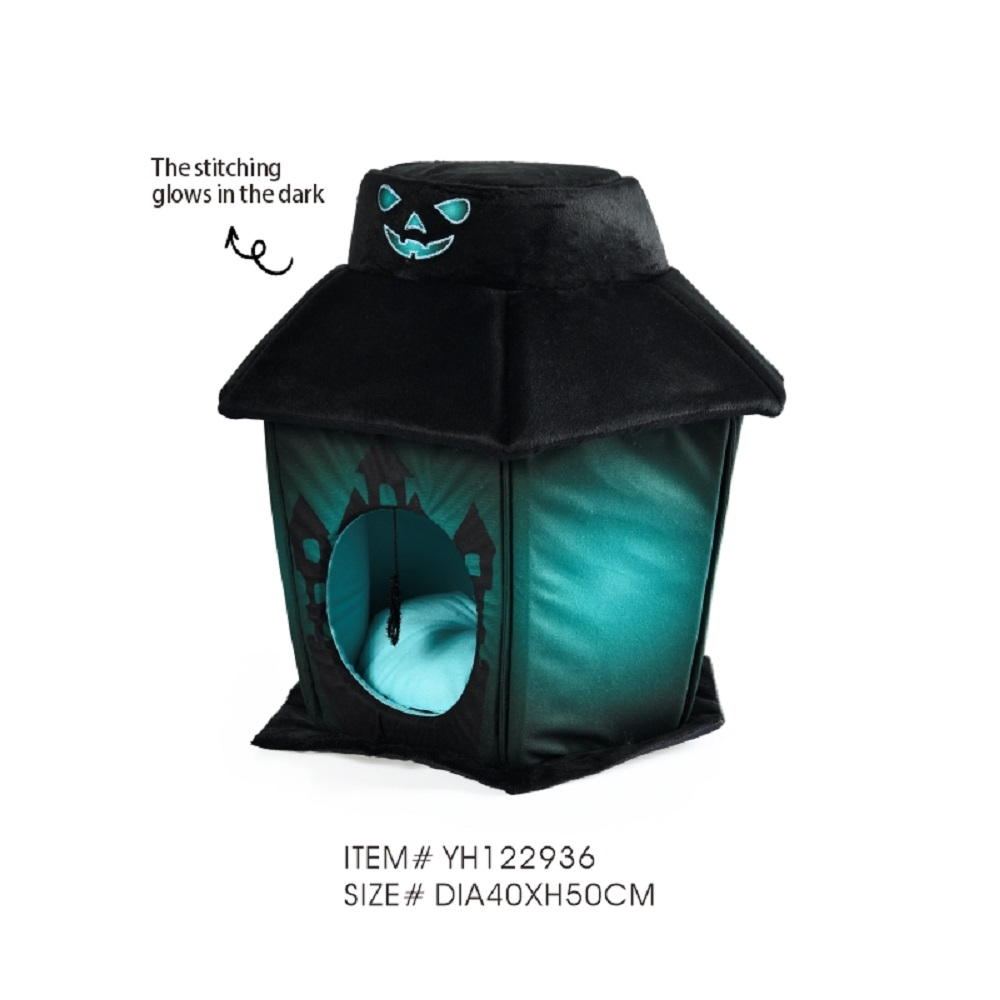 Black Cat Cave Halloween Pet Cave Bed - Image 6