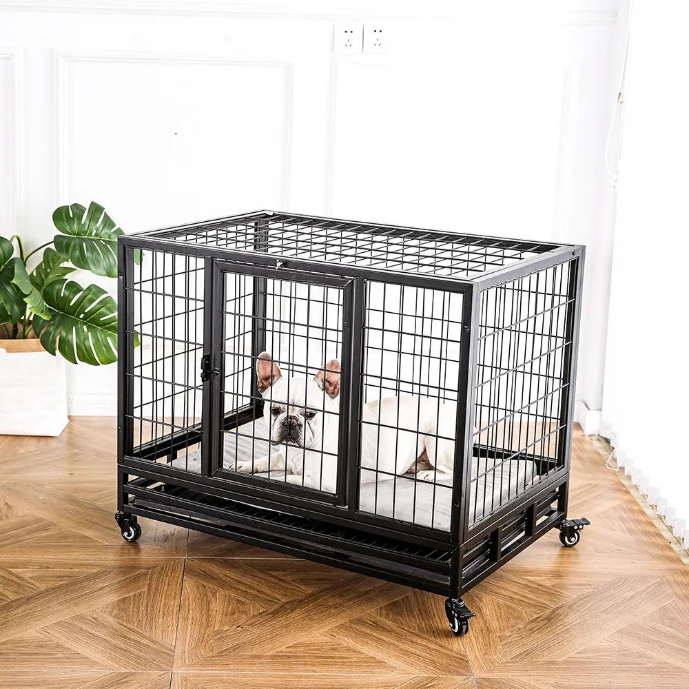Open Top Crate Heavy Duty Metal Dog Crate - Image 4