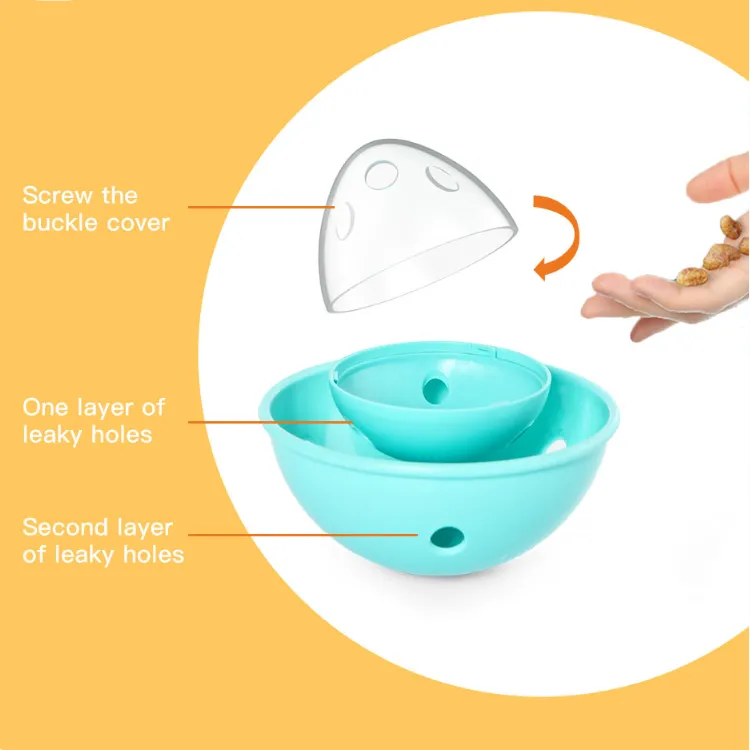 Pet Wobbler Interactive Tumbler Cat and Dog Food Puzzle Toy - Image 6