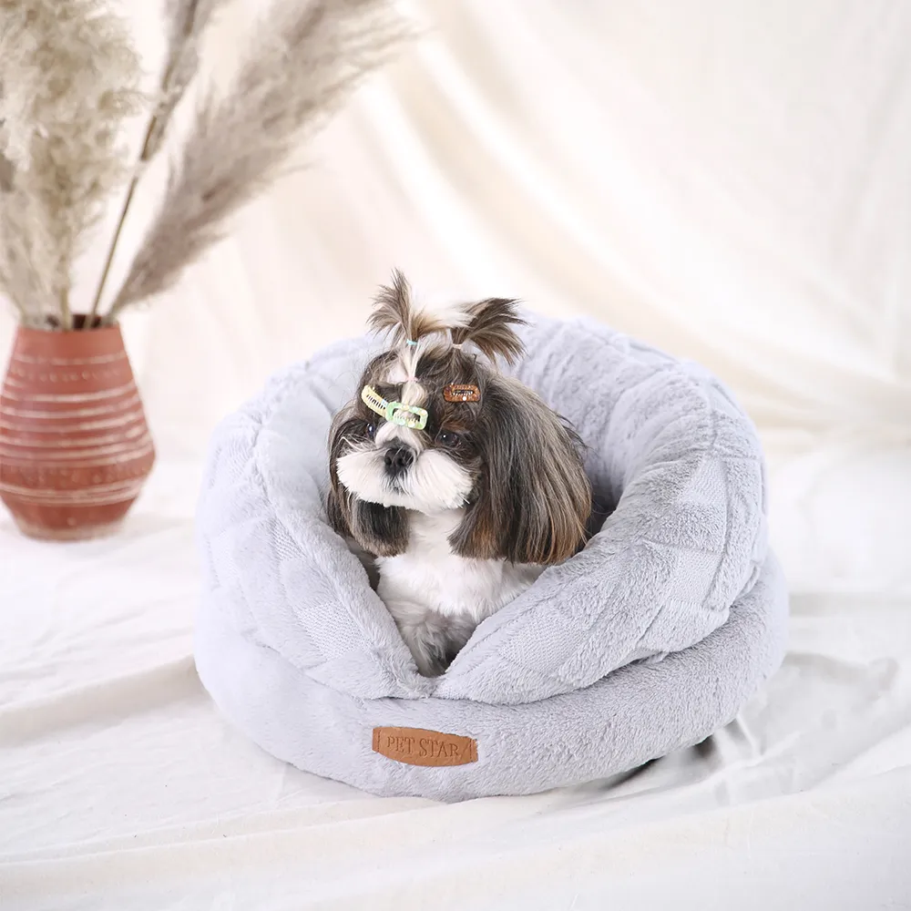 Dog Plush Bed Soft Cat Warm Bed - Image 5